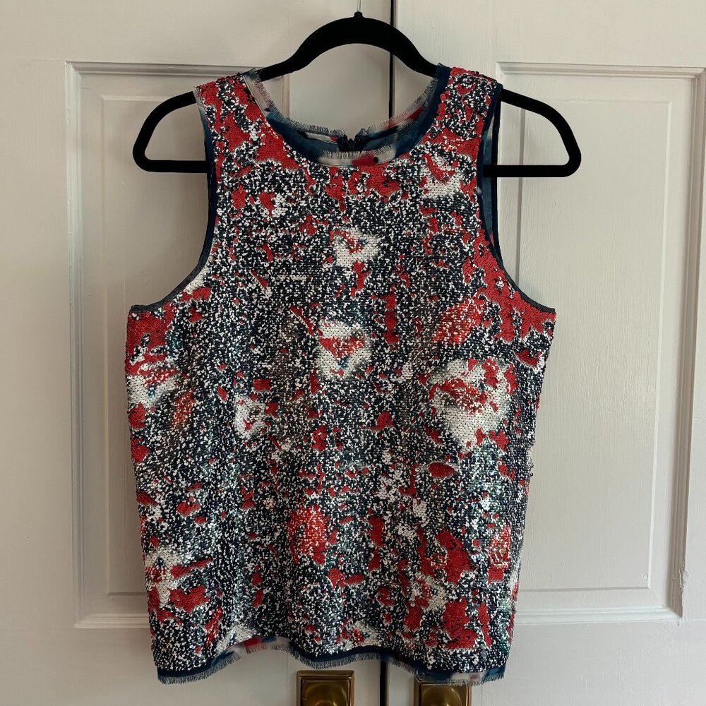 Sachin and Babi Sequined Tank, Size 6